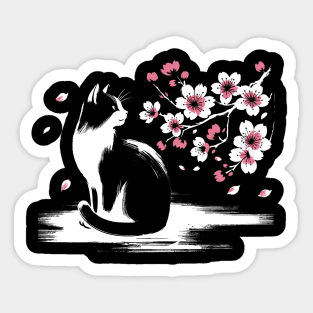 Kawaii Cat Anime Japanese Retro Funny Cat Sticker